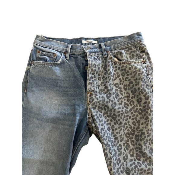 GRLFRIEND Animal Print Straight Leg Jeans Size 29 - Picture 4 of 9